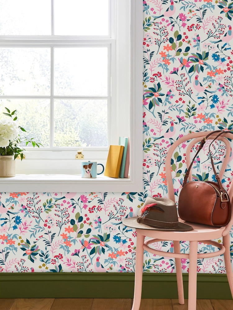 Joules Fields Edge Floral 10M Wallpaper - Imagen 1 de 3