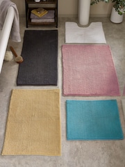 Soft Grey Deep Pile Sparkle Bath Mat - Image 5 of 5