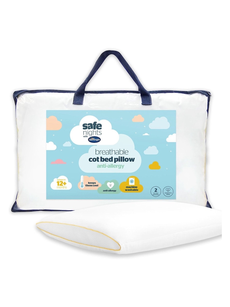Silentnight Safe Nights Breathable Cot Bed Pillow - Image 2 of 4