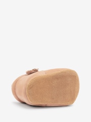 Tan Brown Leather T-Bar Baby Shoes (0-24mths) - Image 5 of 6