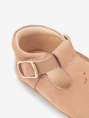 Tan Brown Leather T-Bar Baby Shoes (0-24mths) - Image 6 of 6