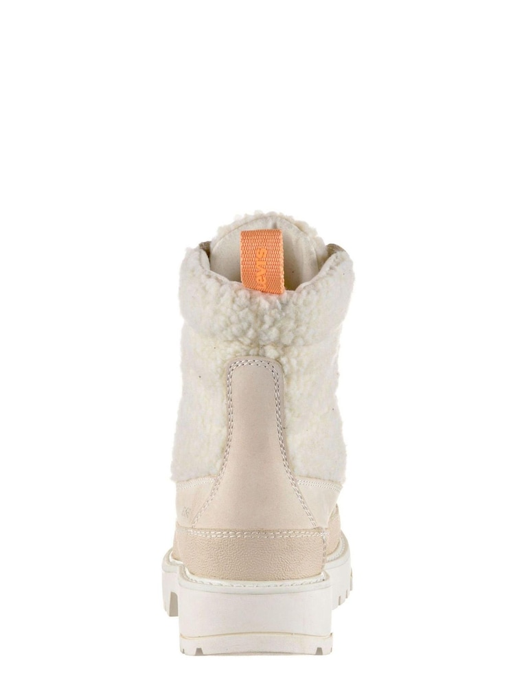 Levi's Cream Quilted Solvi Boots - Image 5 of 5