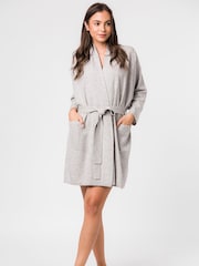 Pure Luxuries London Hallbeck Cashmere & Merino Wool Dressing Gown - Image 1 of 4