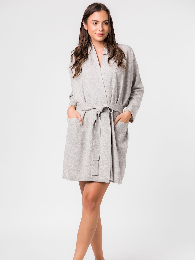 Pure Luxuries London Hallbeck Cashmere & Merino Wool Dressing Gown - Image 1 of 4