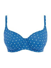 Freya Blue Azure Jewel Cover Underwire Sweetheart Bikini Top - Image 4 of 4