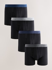 Black Blue/Grey Waistband Signature Trunk Boxers - Image 1 of 8