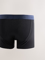 Black Blue/Grey Waistband Signature Trunk Boxers - Image 5 of 8