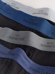 Black Blue/Grey Waistband Signature Trunk Boxers - Image 7 of 8