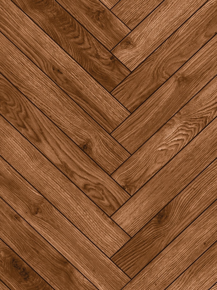 Hoopla Walls Walnut Parquet Wallpaper - Image 2 of 2