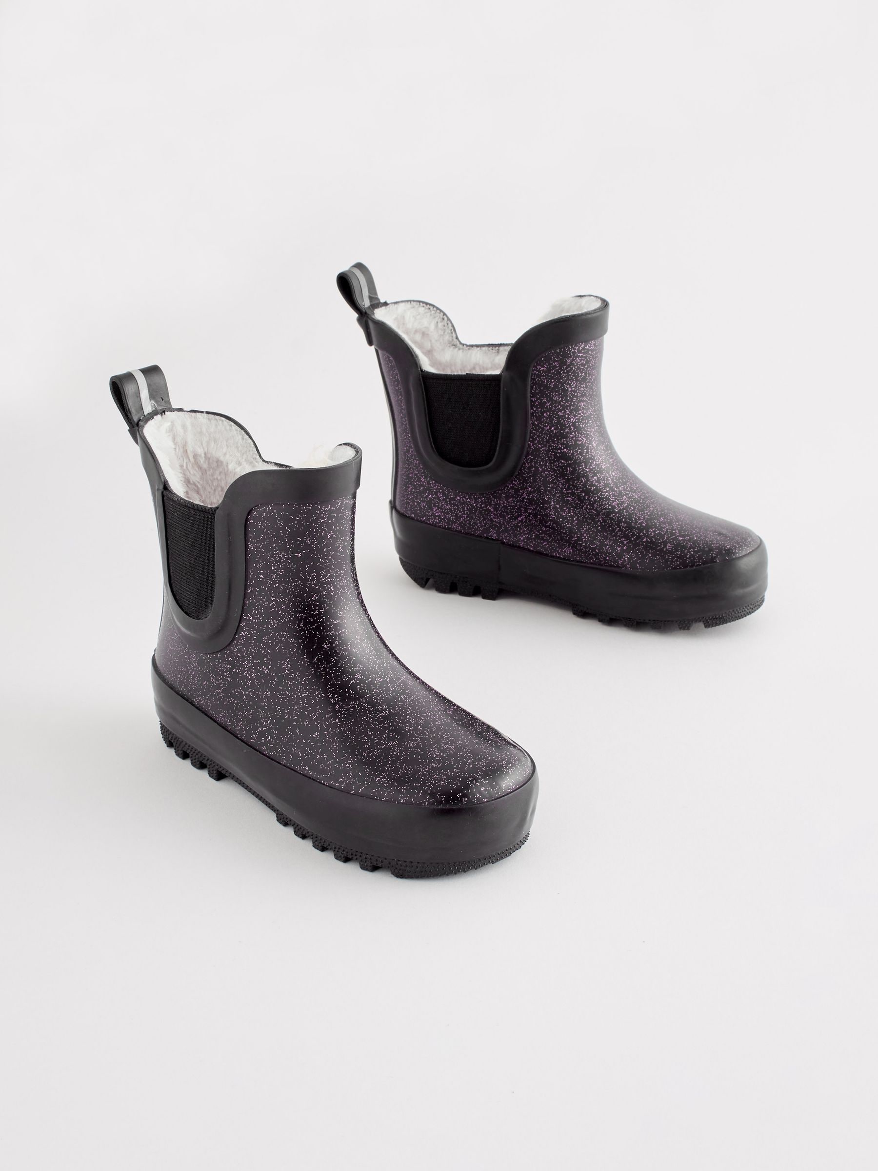 Glitter chelsea boots top