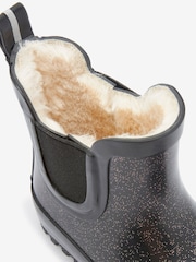 Black Glitter Chelsea Wellies - Image 7 of 7