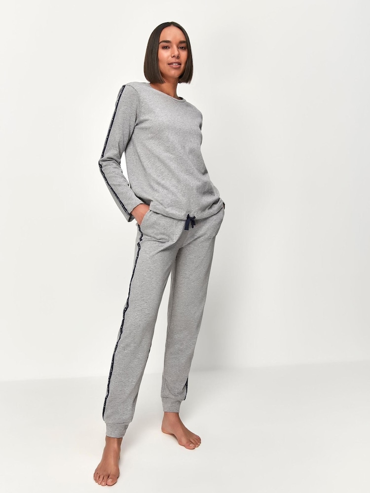 Anya Madsen Grey Sweet Dreams Loungewear Top - Image 2 of 2