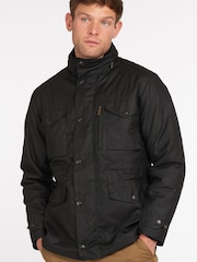 Barbour® Black Sapper Wax Jacket - Image 1 of 11