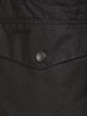 Barbour® Black Sapper Wax Jacket - Image 11 of 11