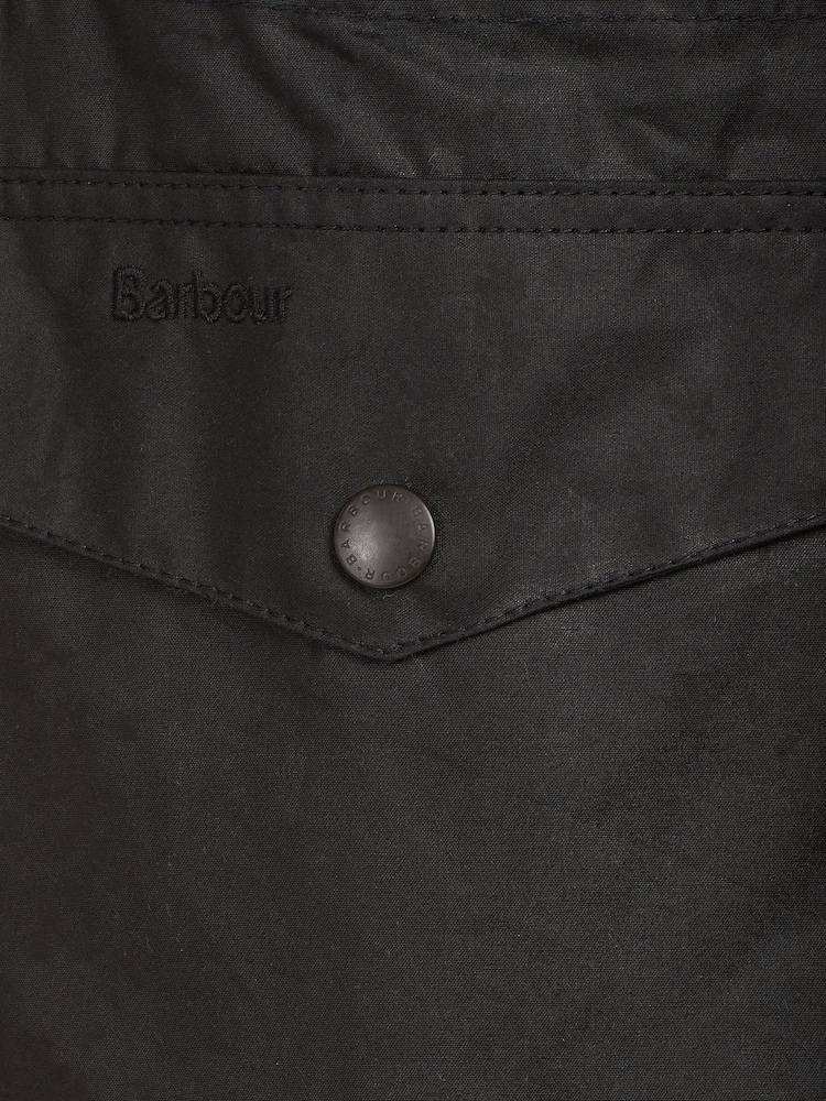Barbour® Black Sapper Wax Jacket - Image 11 of 11