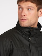 Barbour® Black Sapper Wax Jacket - Image 4 of 11