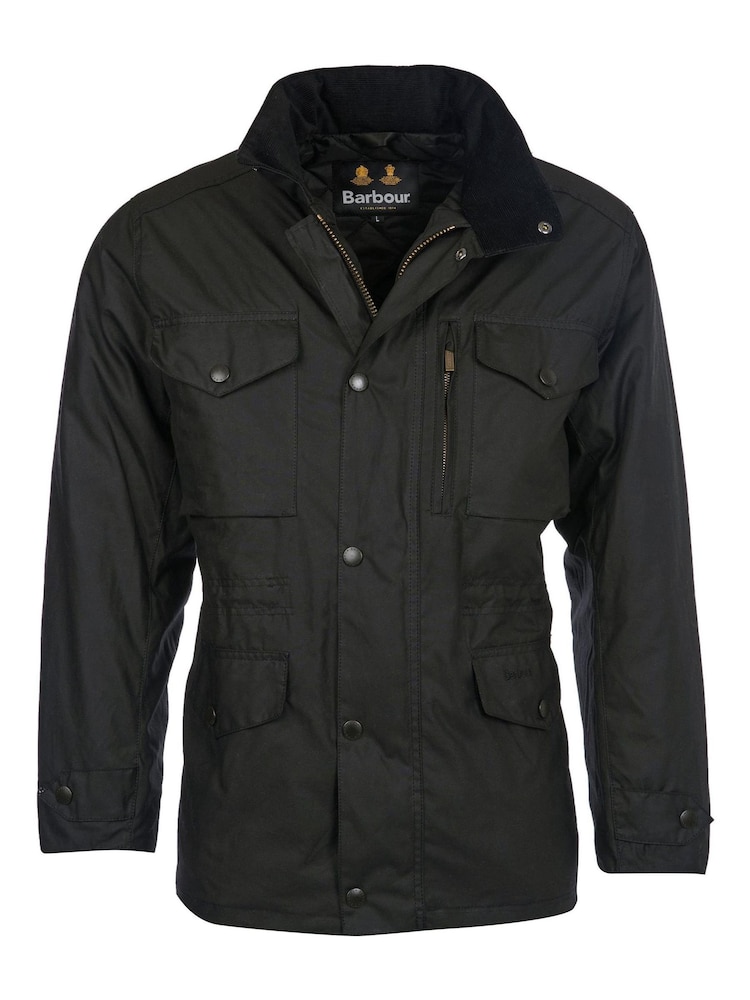 Barbour® Black Sapper Wax Jacket - Image 6 of 11