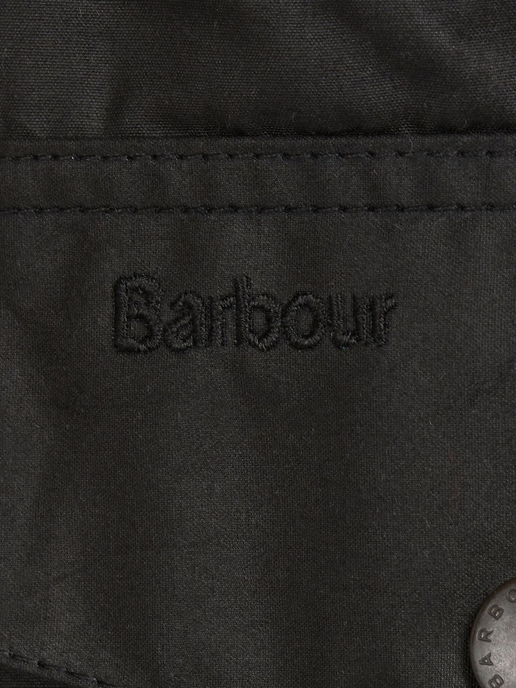 Barbour® Black Sapper Wax Jacket - Image 9 of 11