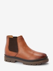 Hellbraun - Lederstiefel - Bild 2 von 6