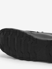 Black Leather Lace-Up Boots - Image 4 of 4