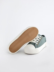 Green Lace-Up Low Trainers - Image 4 of 5