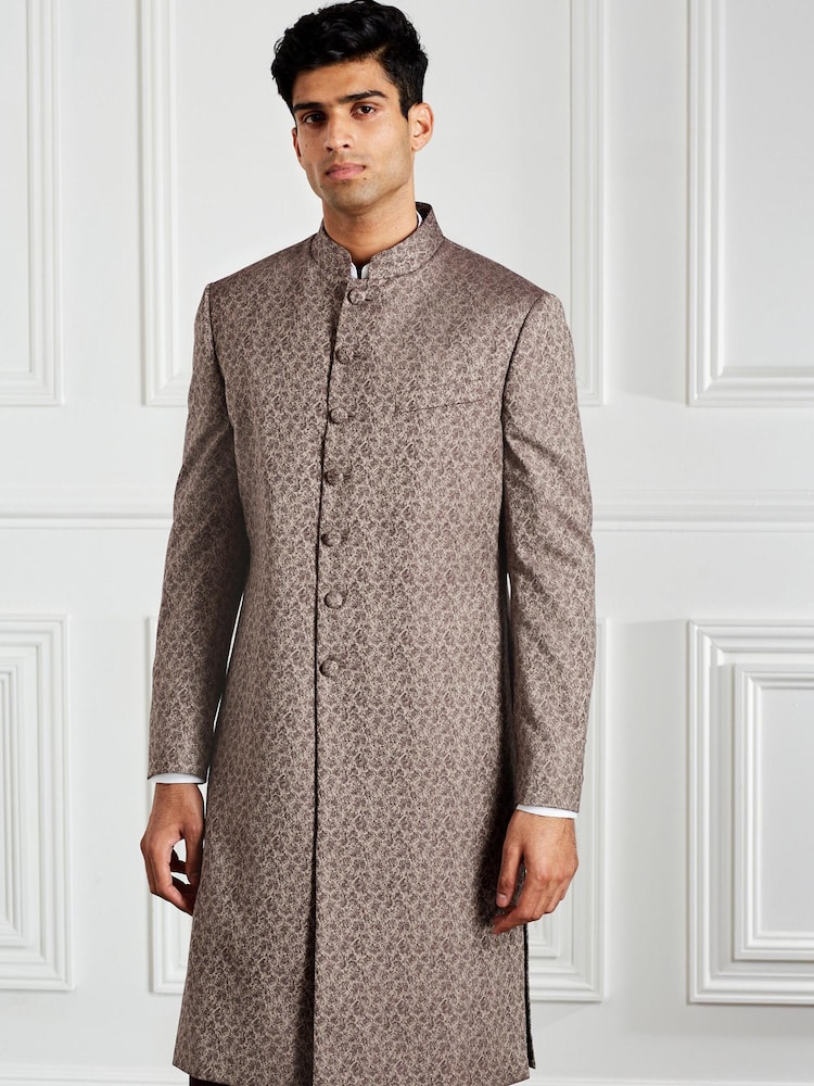 Gold Sherwani Jacket - Image 1 of 12