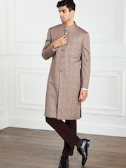 Gold Sherwani Jacket - Image 3 of 12