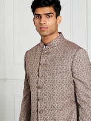 Gold Sherwani Jacket - Image 4 of 12