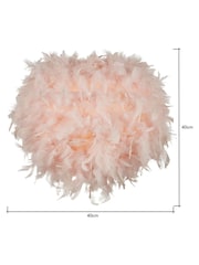 glow Pink Feather 40cm Shade - Image 6 of 6