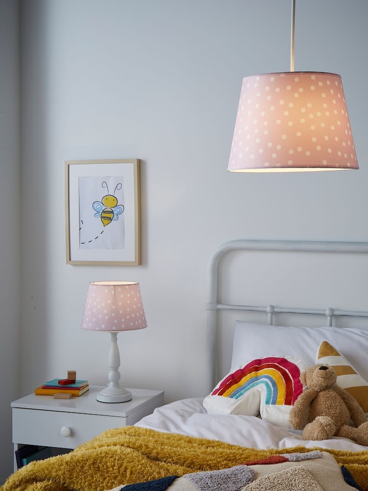 glow Pink Printed Polka Shade - Image 1 of 5