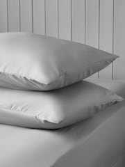Silentnight Set of 2 Grey Supersoft Pillowcases - Image 1 of 4