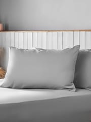 Silentnight Set of 2 Grey Supersoft Pillowcases - Image 4 of 4