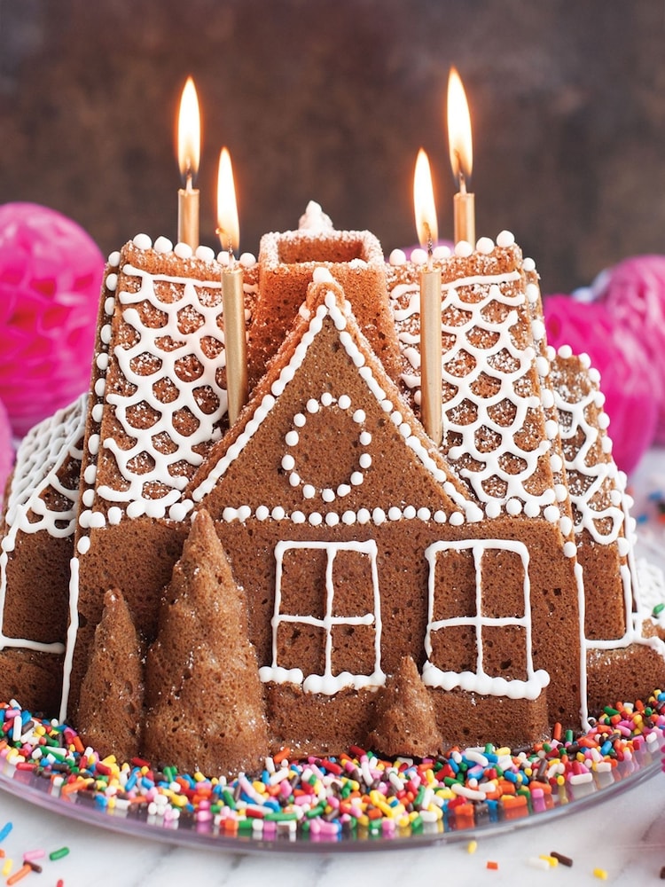 NORDICWARE Silver Gingerbread House Bundt Pan - Image 2 of 5