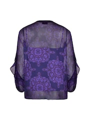 Live Unlimited Purple Curve and Abstract Blouse - Image 4 of 5