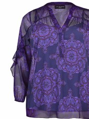 Live Unlimited Purple Curve and Abstract Blouse - Image 5 of 5