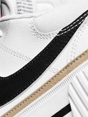 Nike White/Black Court Legacy Lift Platform Trainers - Image 7 of 9