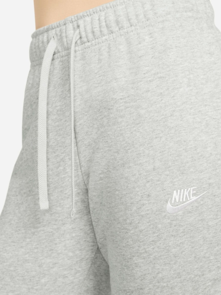 Nike Dark Grey Heather Sportswear Club Fleece Mid-Rise Joggers - Image 4 of 4