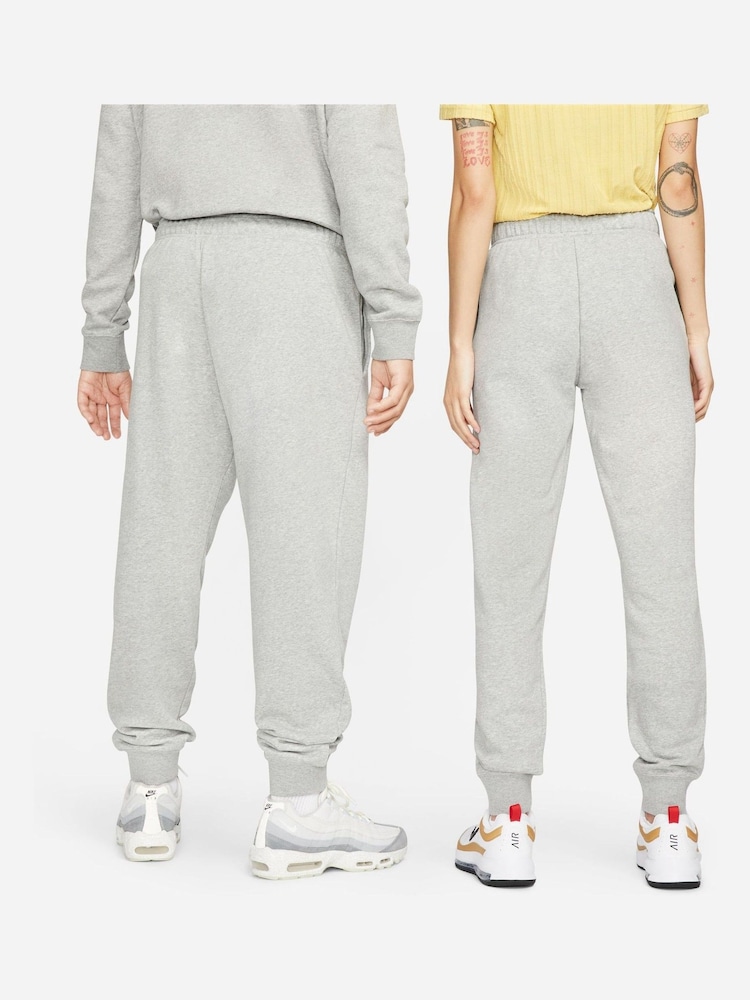 Nike Dark Grey Heather Club Mid Rise Standard Joggers - Image 2 of 6