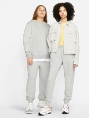 Nike Dark Grey Heather Club Mid Rise Standard Joggers - Image 3 of 6