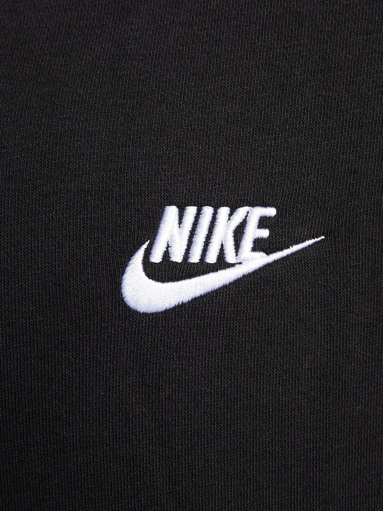 Черный - Худи на молнии Nike Club - Image 8 of 8