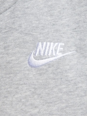 Темно-серый меланжевый - Худи на молнии Nike Club - Изображение 6 из 6
