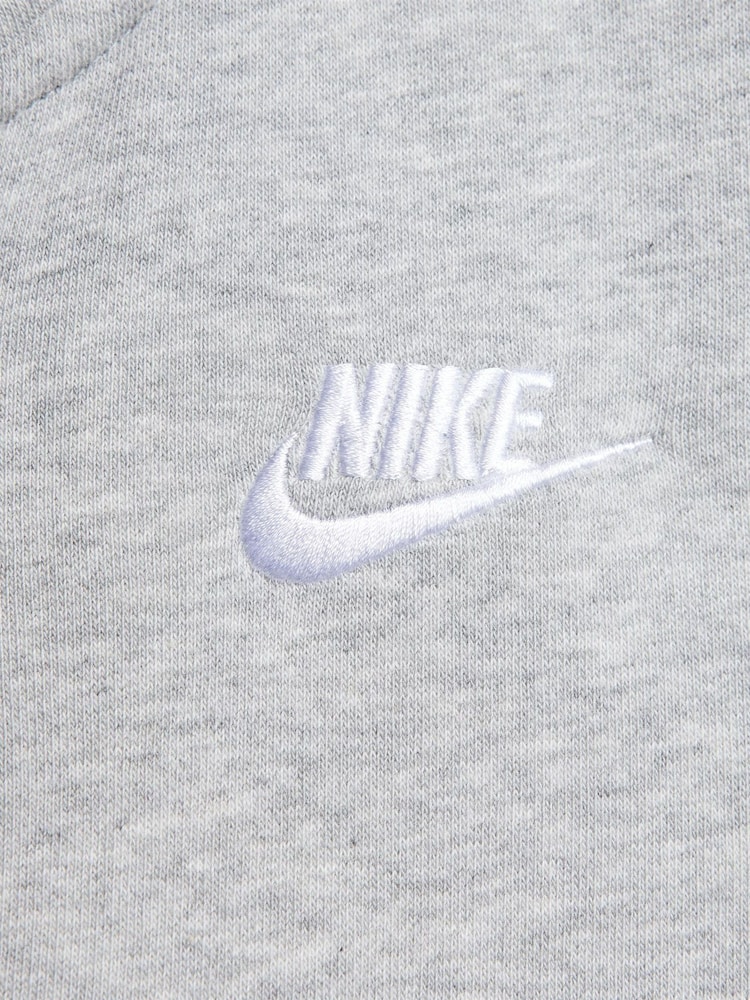 Темно-серый меланжевый - Худи на молнии Nike Club - Изображение 6 из 6