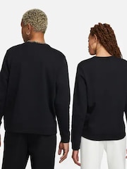 Nike Black Club Fleece Crew Neck Sweatshirt - Image 2 of 5