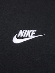 Nike Black Club Fleece Crew Neck Sweatshirt - Image 5 of 5