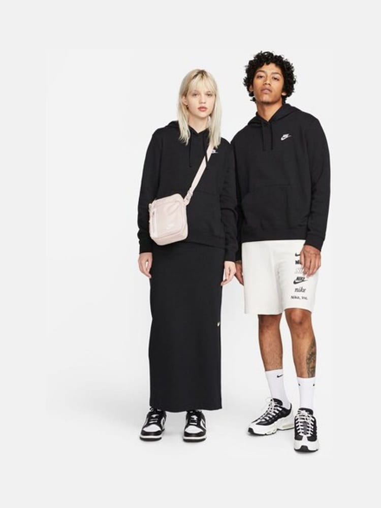 Nike Black Club Fleece Hoodie - Image 6 of 6