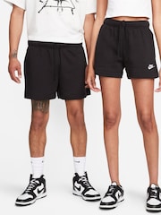Nike Black Club Fleece Shorts - Image 4 of 7