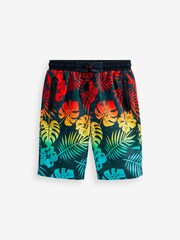 Blue Palm Dip Dye Board Swim Shorts (3-16yrs) - Image 4 of 5
