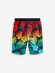 Blue Palm Dip Dye Board Swim Shorts (3-16yrs) - Image 5 of 5