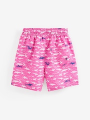Pink Geo Shark Swim Shorts (1.5-16yrs) - Image 5 of 5
