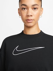 črna - Pulover z okroglim ovratnikom Nike Dri-FIT Get Fit - Slika 3 iz 5